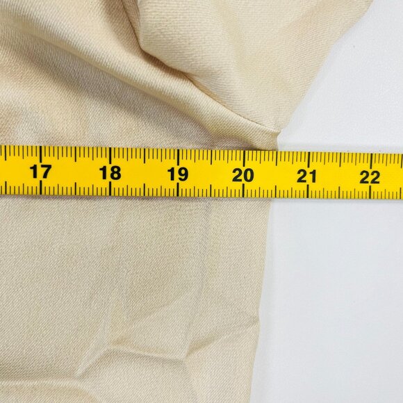 NWOT SEE BY CHLOÉ Tie-Neck Twill Blouse Khaki Size 38/6 Long Sleeves Ruffles - Picture 11 of 13